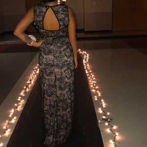 Black/ nude Prom Dress